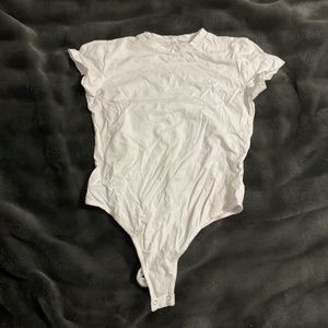 White short sleeve bodysuit